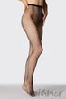Колготки у дрібну сітку Mona Rete Collant 1/2 Nero - зображення 3