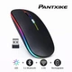 Бездротова RGB мишка PANTXIKE з Bluetooth 5.0, 1600 DPI та вбудованим акумулятором (чорний) - зображення 1