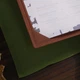 Папка для меню листов А4 Inko Horeca Кожаная с твёрдой обложкой и кожаными уголками ШМ10А4 Коричневый - изображение 6