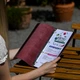 Меню для напитков А6 книга Inko Horeca кожаная с кольцевым механизмом ШМ01А6 Бордо - изображение 9
