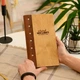 Папка меню напитков А6 Inko Horeca Фанерная с кожаным форзацем М03А6 Дуб Светло Коричневый - изображение 1