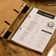 Папка для меню А5 Inko Horeca с кольцевым механизмом M04A5 Дуб Светло Коричевый - изображение 5