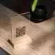 Настольное компактное меню QR Inko Horeca с акрила 16х6х10 см Прозрачный - изображение 2