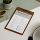 Планшет для меню Inko Horeca с зажимом П08А5 Фанерный - изображение 1