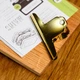 Настольный держатель меню Inko Horeca под лист A5 дубовый с прижимом TT409A5 - изображение 9
