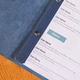 Кожаная папка меню А5 Inko Horeca с креплением на планку и винты ШМ02А5 Синий - изображение 8