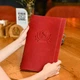 Кожаная меню папка А4 Inko Horeca с фиксацией на резинке из кожи Crazy Horse ШМ06А4 Красный - изображение 1