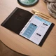 Кожаная папка для меню А4 Inko Horeca с кольцевым механизмом из кожи Crazy Horse ШМ01А4 Черный - изображение 5