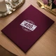 Текстильная папка для меню А4 Inko Horeca с креплением на планку и винты ТМ02А4 Бордовый - изображение 2