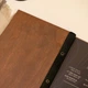 Фанерная папка для меню А4 Inko Horeca с фигурной резкой края M01A22 Коричневый Орех - изображение 5