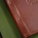 Кожаная папка меню для листов А5 Inko Horeca с твердой обложкой и кожаными уголками ШМ10А5 Коричневый - изображение 4