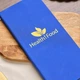 Папка для меню А6 Inko Horeca текстильная с V-образным креплением TM03A6 Синий - изображение 2
