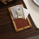 Счётница конверт Inko Horeca с кожаным держателем Р209 195 х 115 мм Коричневый - изображение 5