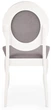 Стілець для кухні Halmar Barock дерев’яний Білий/Сірий (5905248121492) - зображення 3