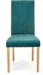 Krzesło do kuchni i salonu Halmar Diego 3 ciemnozielone/Dąb miodowy (5905248121911) - obraz 2