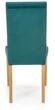 Krzesło do kuchni i salonu Halmar Diego 3 ciemnozielone/Dąb miodowy (5905248121911) - obraz 5