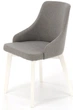 Krzesło do kuchni i salonu Halmar Toledo Popielate/Białe (5905248122635) - obraz 1
