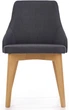 Krzesło do kuchni i salonu Halmar Toledo Grafitowe/Dąb miodowy (5905248122666) - obraz 5