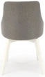 Krzesło do kuchni i salonu Halmar Toledo Popielate/Białe (5905248122635) - obraz 6