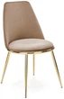 Krzesło do kuchni i salonu Halmar K460 ze złotym stelażem Beżowe (5905248125773) - obraz 5