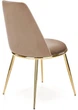Krzesło do kuchni i salonu Halmar K460 ze złotym stelażem Beżowe (5905248125773) - obraz 9