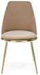 Krzesło do kuchni i salonu Halmar K460 ze złotym stelażem Beżowe (5905248125773) - obraz 10