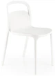 Krzesło do kuchni Halmar K490 plastikowe Białe (5905248125810) - obraz 1