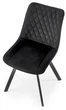 Стілець для кухні та вітальні Halmar K520 обертальний Чорний (5905248126435) - зображення 13
