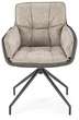 Krzesło do kuchni i salonu Halmar K523 obrotowe Popielate (5905248126503) - obraz 18