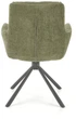 Стілець для кухні та вітальні Halmar K495 обертальний Оливковий (5905248131903) - зображення 10