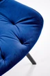 Стілець для кухні та вітальні Halmar K519 обертальний Синій (5905248131958) - зображення 7