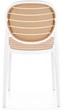 Стілець для кухні Halmar K529 пластиковий Білий/Натуральний (5905248132115) - зображення 7