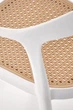 Krzesło do kuchni Halmar K530 plastikowe z podłokietnikami Białe/Naturalne (5905248132146) - obraz 2