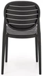 Стілець для кухні Halmar K529 пластиковий Чорний (5905248132122) - зображення 9