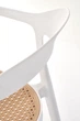 Krzesło do kuchni Halmar K530 plastikowe z podłokietnikami Białe/Naturalne (5905248132146) - obraz 11