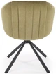 Стілець для кухні та вітальні Halmar K533 обертальний Оливковий (5905248132245) - зображення 9