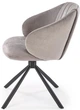 Krzesło do kuchni i salonu Halmar K533 obrotowe Popielate (5905248132252) - obraz 6