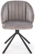 Krzesło do kuchni i salonu Halmar K533 obrotowe Popielate (5905248132252) - obraz 7
