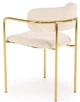 Krzesło do kuchni i salonu Halmar K537 ze złotym stelażem Kremowe (5905248132344) - obraz 5