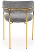 Krzesło do kuchni i salonu Halmar K537 ze złotym stelażem Popielate (5905248132351) - obraz 8