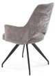 Krzesło do kuchni i salonu Halmar K542 obrotowe Popielate (5905248132504) - obraz 4