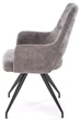 Krzesło do kuchni i salonu Halmar K542 obrotowe Popielate (5905248132504) - obraz 6