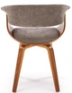 Стілець для кухні та вітальні Halmar K545 Попелястий/Горіховий (5905248132573) - зображення 10