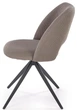 Стілець для кухні та вітальні Halmar K546 обертальний Попелястий (5905248132610) - зображення 7