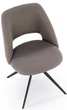 Стілець для кухні та вітальні Halmar K546 обертальний Попелястий (5905248132610) - зображення 11