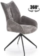 Krzesło do kuchni i salonu Halmar K553 obrotowe Popielate (5905248132801) - obraz 1