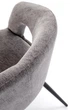 Стілець для кухні та вітальні Halmar K550 обертальний Попелястий (5905248132740) - зображення 12