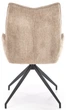 Стілець для кухні та вітальні Halmar K553 обертальний Бежевий (5905248132795) - зображення 8