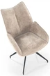 Стілець для кухні та вітальні Halmar K553 обертальний Бежевий (5905248132795) - зображення 9