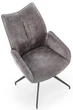 Krzesło do kuchni i salonu Halmar K553 obrotowe Popielate (5905248132801) - obraz 9